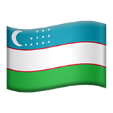 Flag For Uzbekistan Emoji (Apple/iOS Version)