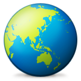 Earth Globe Asia-australia Emoji (Apple/iOS Version)