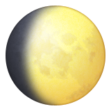 Waxing Gibbous Moon Symbol Emoji (Apple/iOS Version)