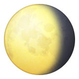 Waning Gibbous Moon Symbol Emoji (Apple/iOS Version)