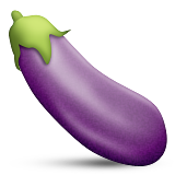 Eggplant Emoji (Apple/iOS Version)