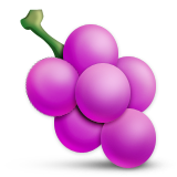 Grapes Emoji (Apple/iOS Version)