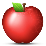Red Apple Emoji (Apple/iOS Version)
