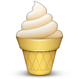 Soft Ice Cream Emoji (Apple/iOS Version)
