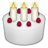 Birthday Cake Emoji (Apple/iOS Version)