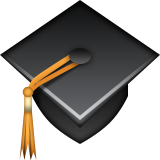 Graduation Cap Emoji (Apple/iOS Version)