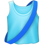 Running Shirt With Sash Emoji (Apple/iOS Version)