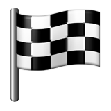 Chequered Flag Emoji (Apple/iOS Version)
