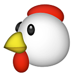 Chicken Emoji (Apple/iOS Version)