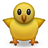 Front-facing Baby Chick Emoji (Apple/iOS Version)