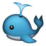 Spouting Whale Emoji (Apple/iOS Version)