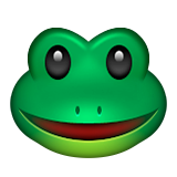 Frog Face Emoji (Apple/iOS Version)