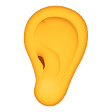 Ear Emoji (Apple/iOS Version)