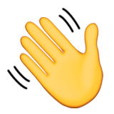 Waving Hand Sign Emoji (Apple/iOS Version)