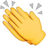 Clapping Hands Sign Emoji (Apple/iOS Version)