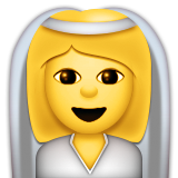Bride With Veil Emoji (Apple/iOS Version)