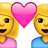 Couple With Heart Emoji (Apple/iOS Version)