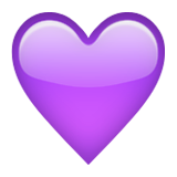 Purple Heart Emoji (Apple/iOS Version)
