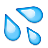 Splashing Sweat Symbol Emoji (Apple/iOS Version)