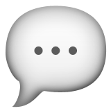 Speech Balloon Emoji (Apple/iOS Version)
