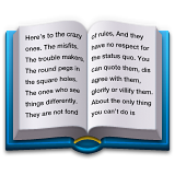 Open Book Emoji (Apple/iOS Version)