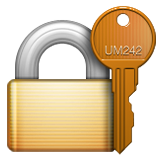 Closed Lock With Key Emoji (Apple/iOS Version)