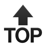 Top With Upwards Arrow Above Emoji (Apple/iOS Version)