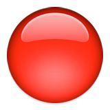 Large Red Circle Emoji (Apple/iOS Version)