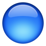 Large Blue Circle Emoji (Apple/iOS Version)