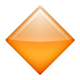 Large Orange Diamond Emoji (Apple/iOS Version)