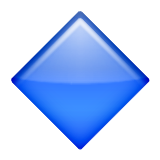 Large Blue Diamond Emoji (Apple/iOS Version)