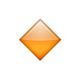 Small Orange Diamond Emoji (Apple/iOS Version)