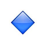 Small Blue Diamond Emoji (Apple/iOS Version)