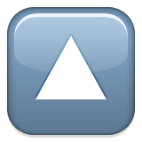 Up-pointing Small Red Triangle Emoji (Apple/iOS Version)