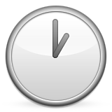 Clock Face One Oclock Emoji (Apple/iOS Version)