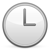 Clock Face Three Oclock Emoji (Apple/iOS Version)