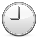 Clock Face Nine Oclock Emoji (Apple/iOS Version)