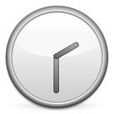 Clock Face Two-thirty Emoji (Apple/iOS Version)
