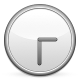 Clock Face Three-thirty Emoji (Apple/iOS Version)