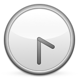 Clock Face Four-thirty Emoji (Apple/iOS Version)