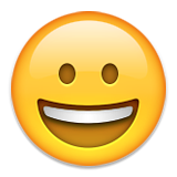 Grinning Face Emoji (Apple/iOS Version)