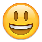 Smiling Face With Open Mouth Emoji (Apple/iOS Version)