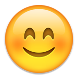 Smiling Face With Smiling Eyes Emoji (Apple/iOS Version)