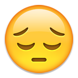 Pensive Face Emoji (Apple/iOS Version)