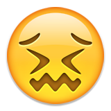 Confounded Face Emoji (Apple/iOS Version)