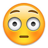 Flushed Face Emoji (Apple/iOS Version)