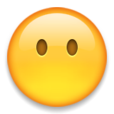Face Without Mouth Emoji (Apple/iOS Version)