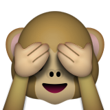 See-no-evil Monkey Emoji (Apple/iOS Version)