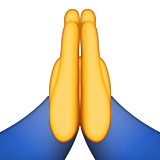 Person With Folded Hands Emoji (Apple/iOS Version)
