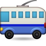 Trolleybus Emoji (Apple/iOS Version)
